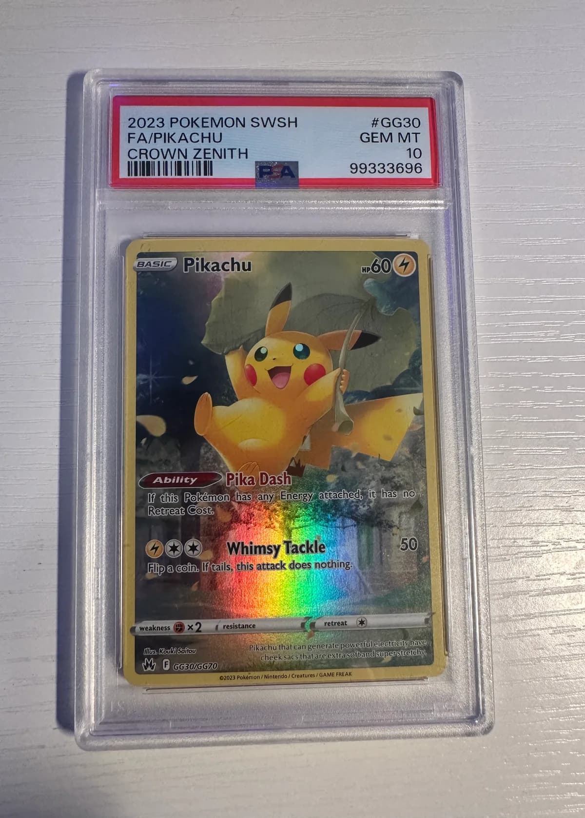 PIKACHU, CROWN ZENITH · GG30/GG70 · FULL ART